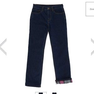 Carhartt Girls flannel lined jeans